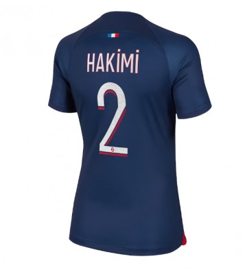 Paris Saint-Germain Achraf Hakimi #2 Hjemmebanetrøje Dame 2023-24 Kort ærmer
